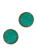 Load image into Gallery viewer, FE1921 - DRUZY ROUND POST EARRINGS: Red