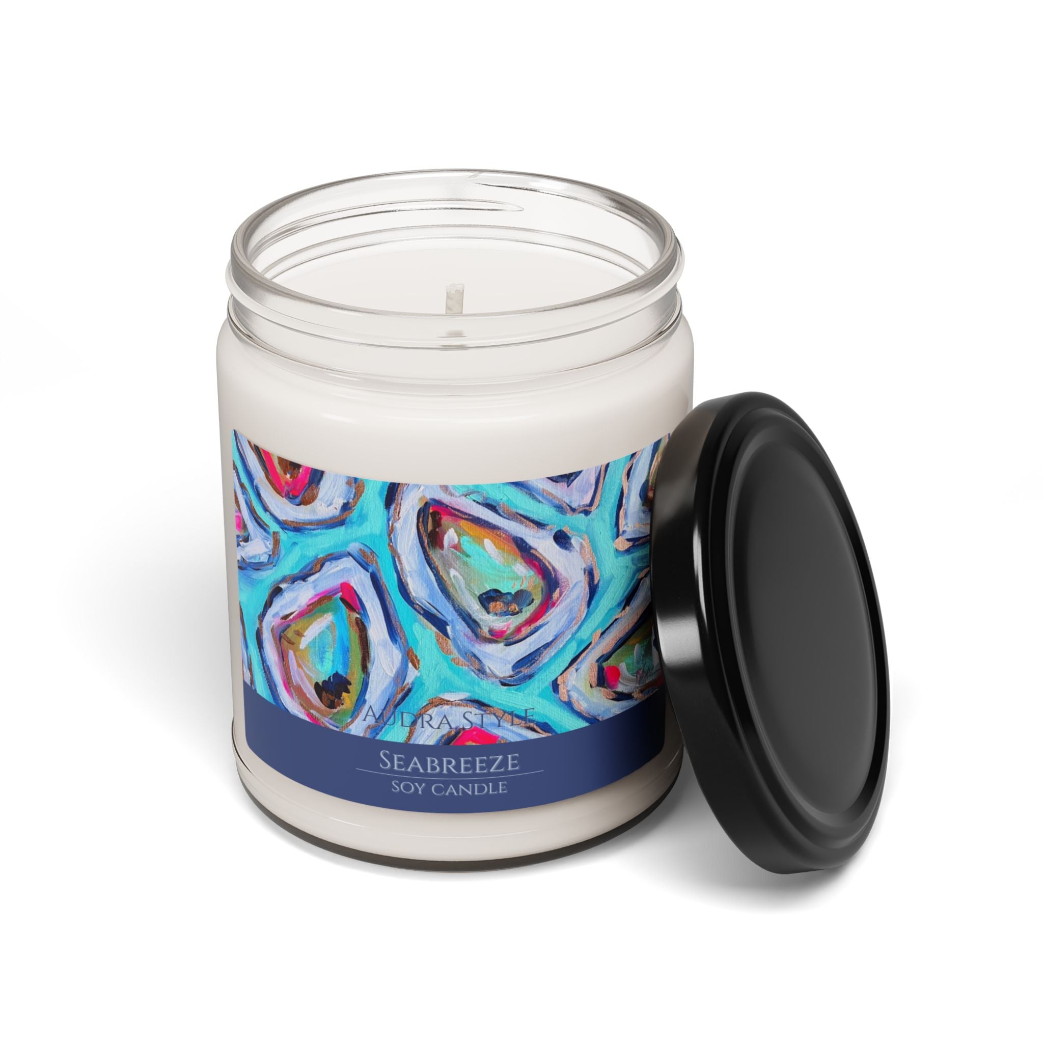 Seabreeze Scented Soy Candle - 9oz Coastal Design for Home Décor & Relaxation
