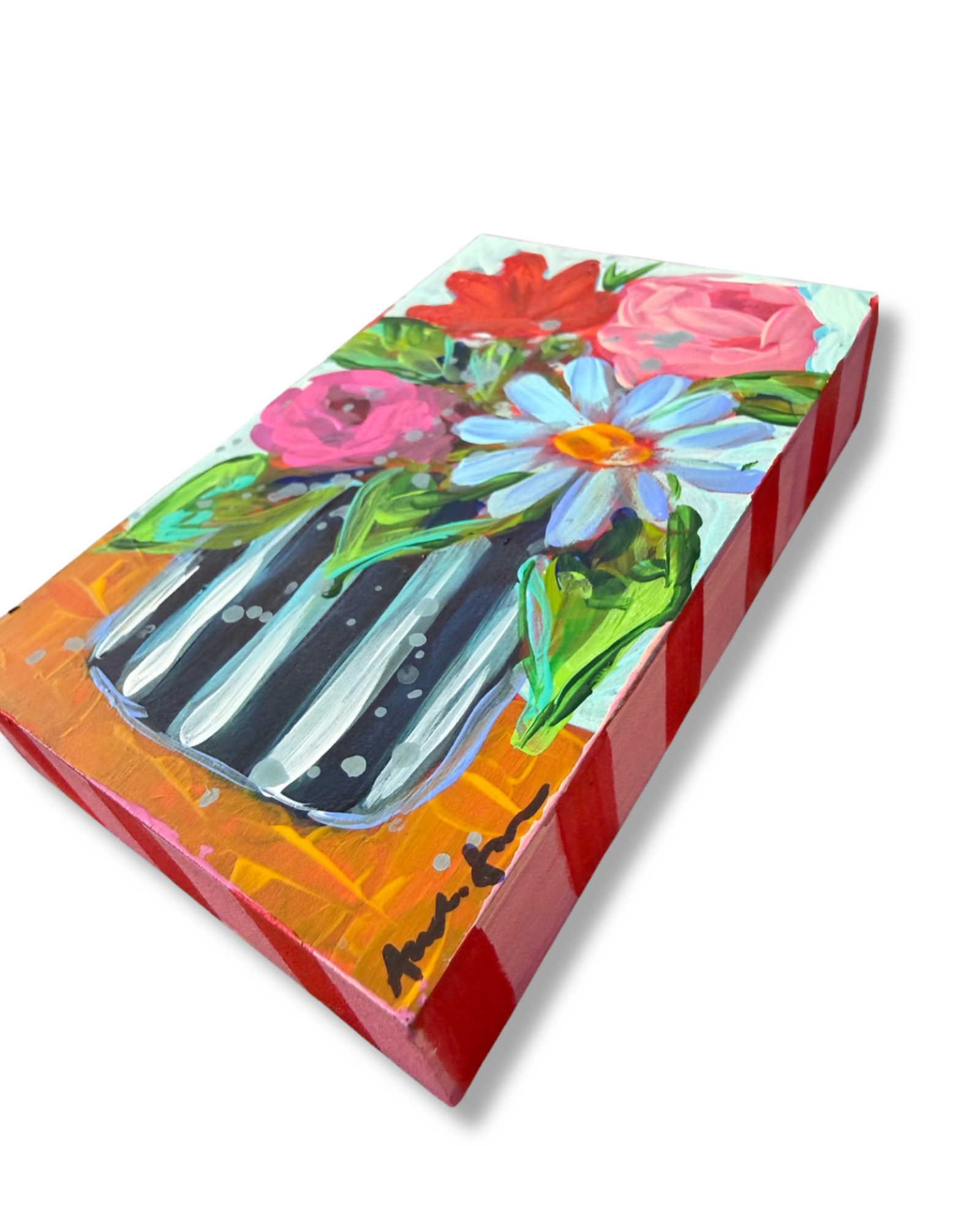 Floral Bouquet Original Painting | Whimsical Home Decor Art