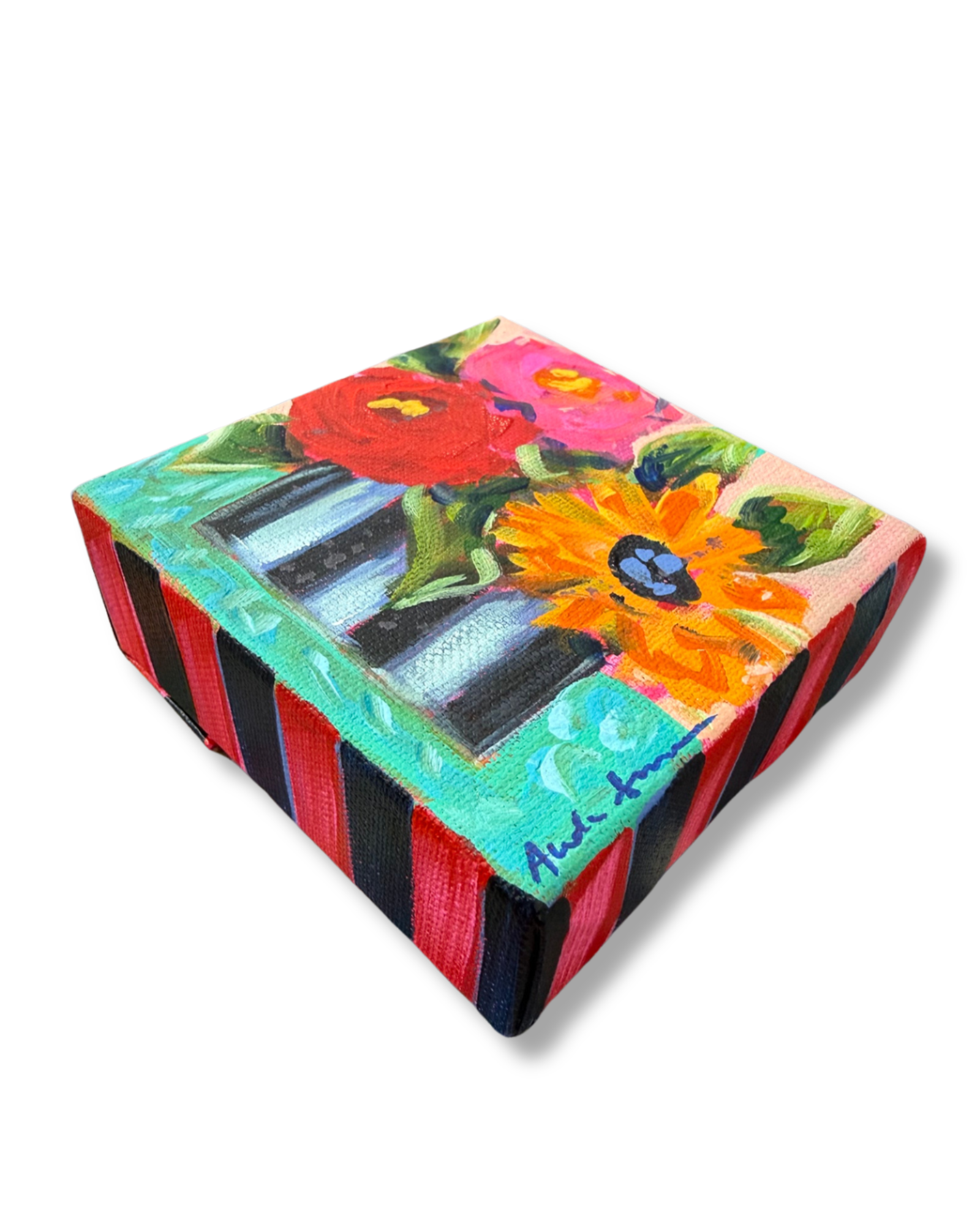 Floral Bouquet Original Painting | Whimsical Home Decor Art