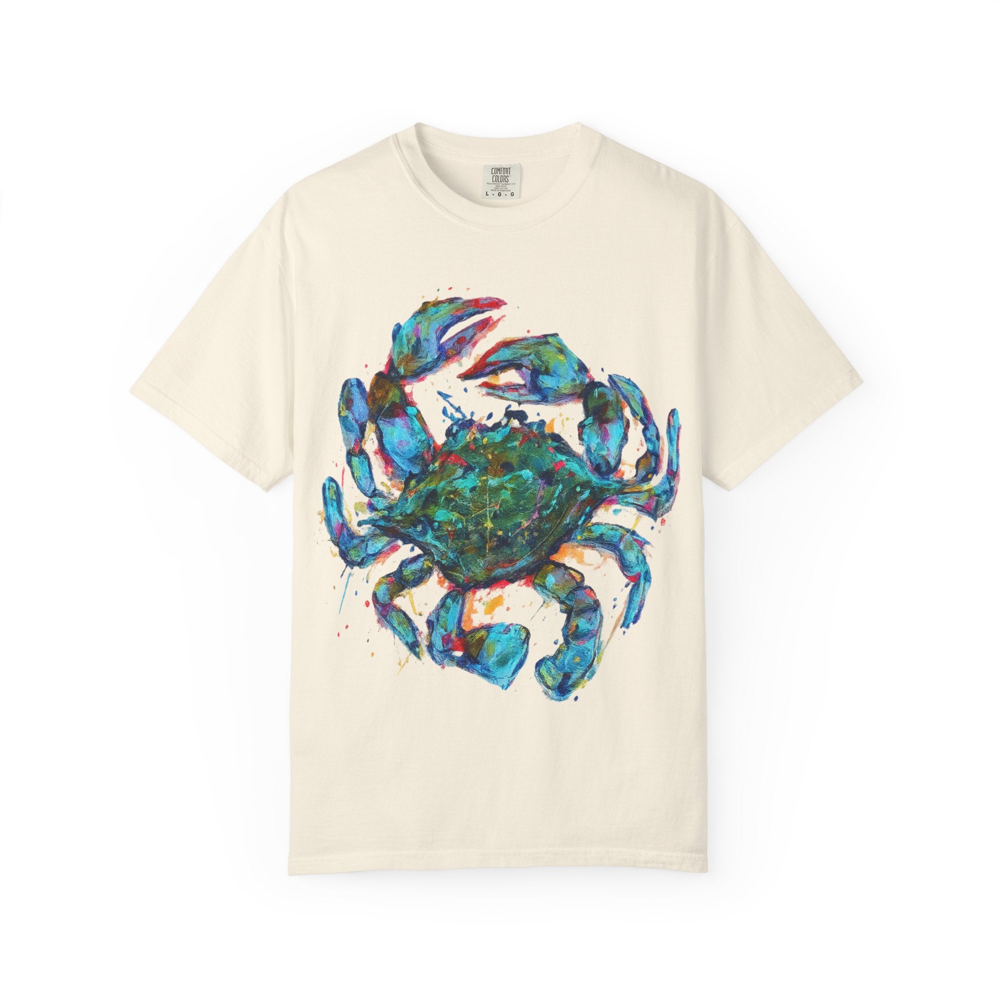 Blue Crab T-Shirt | Colorful Coastal Graphic Tee