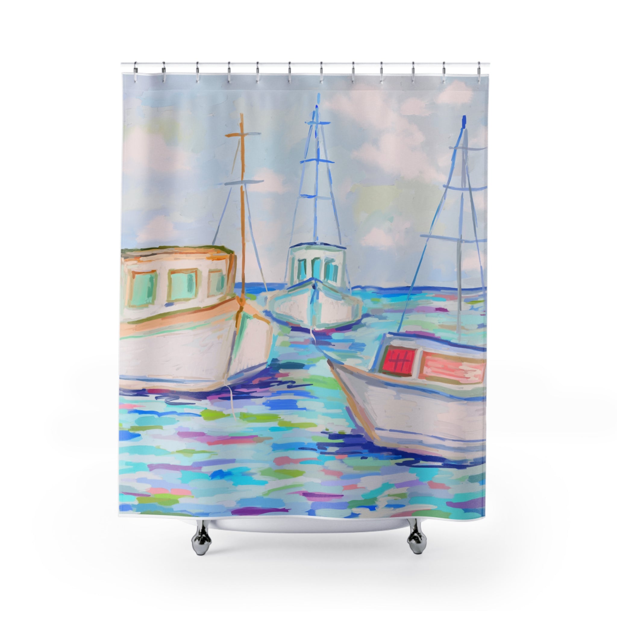 Fishing Boats Shower Curtains