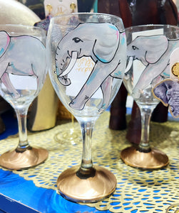 Elephant Small Wine Glass