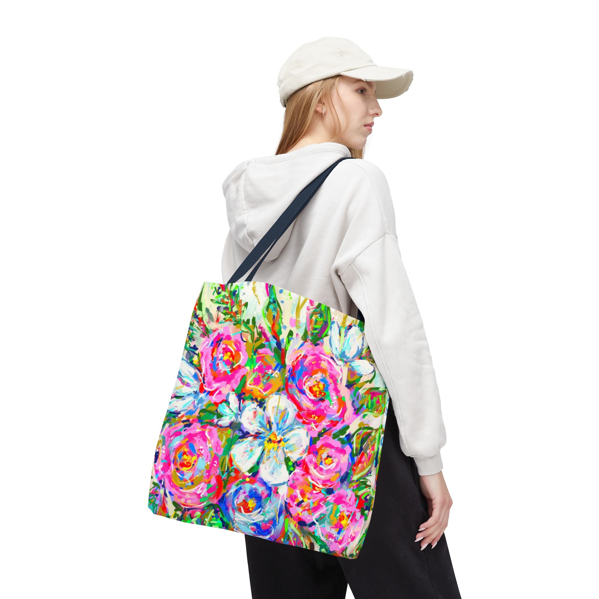 Colorful Floral Tote Bag