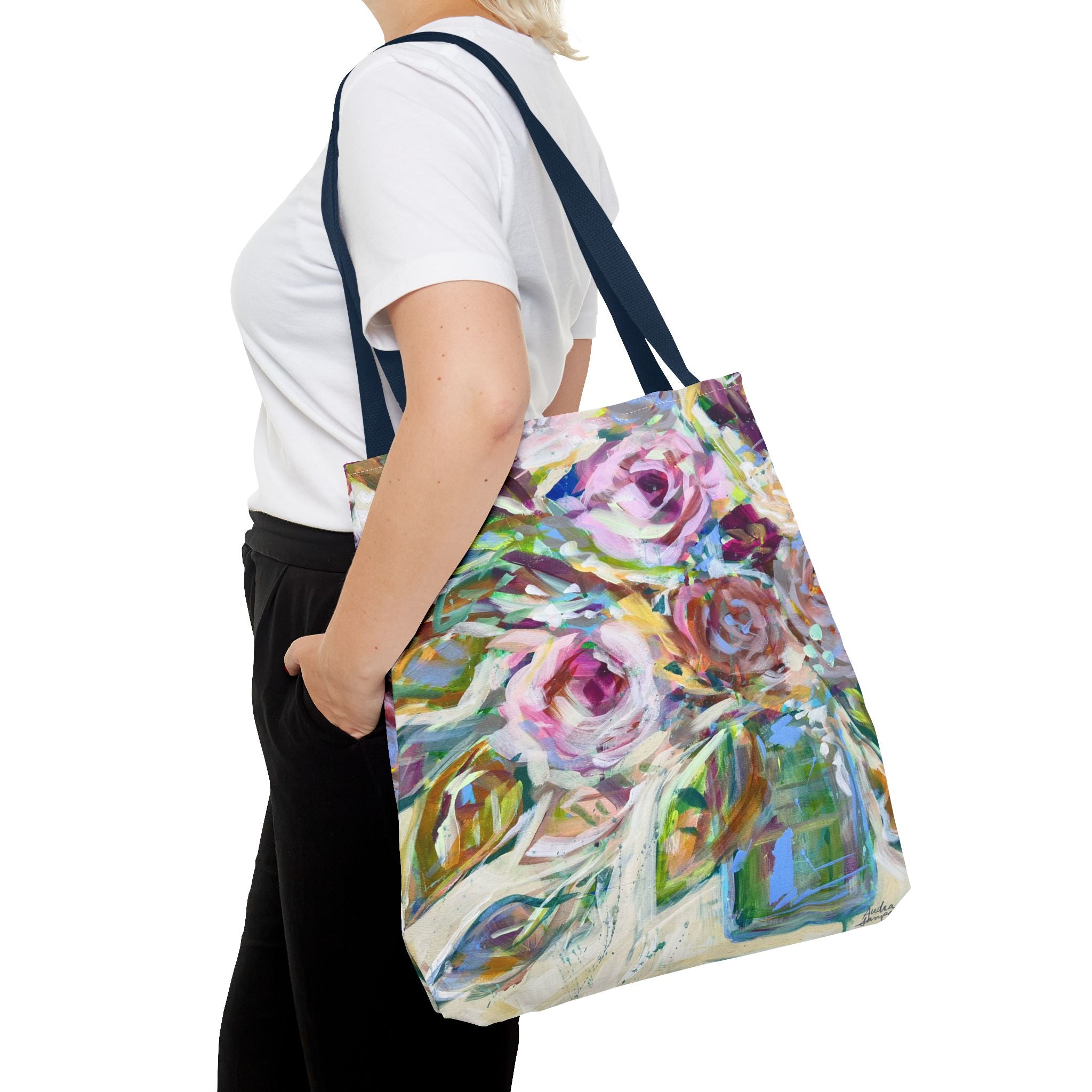 Muted Floral Tote Bag