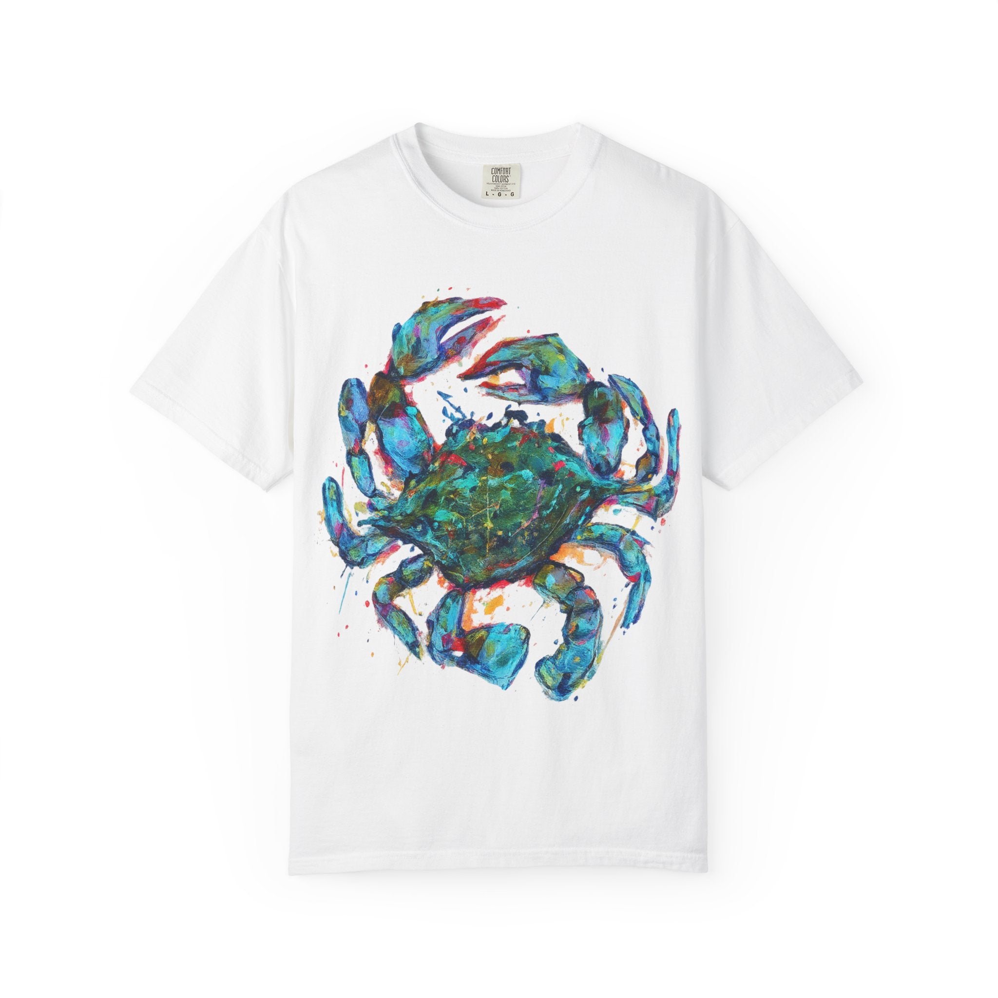 Blue Crab T-Shirt | Colorful Coastal Graphic Tee