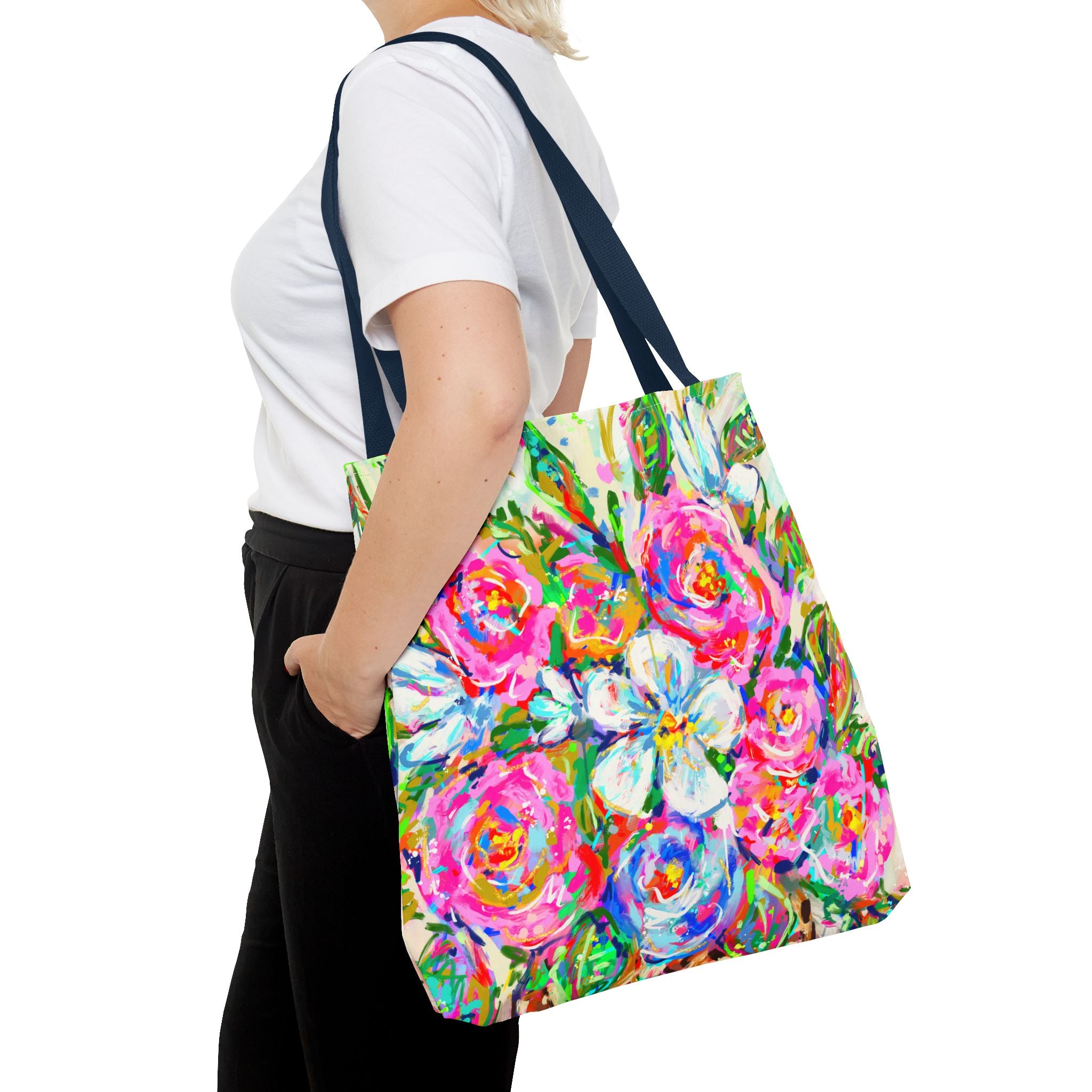 Colorful Floral Tote Bag