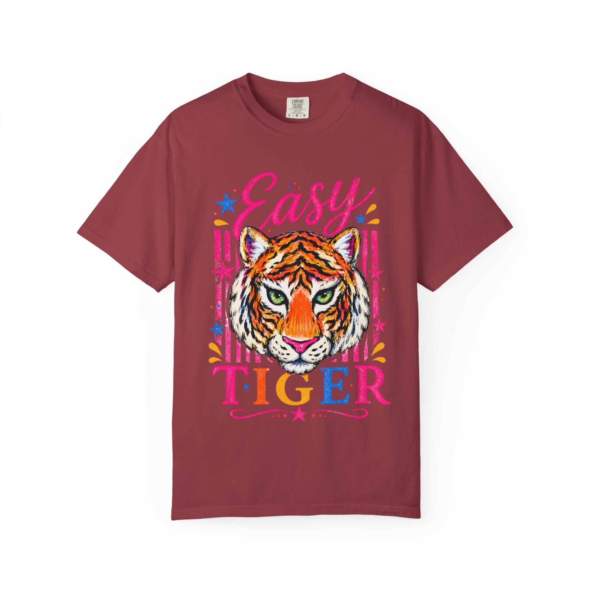Easy Tiger T-Shirt | Colorful Tiger Graphic Tee