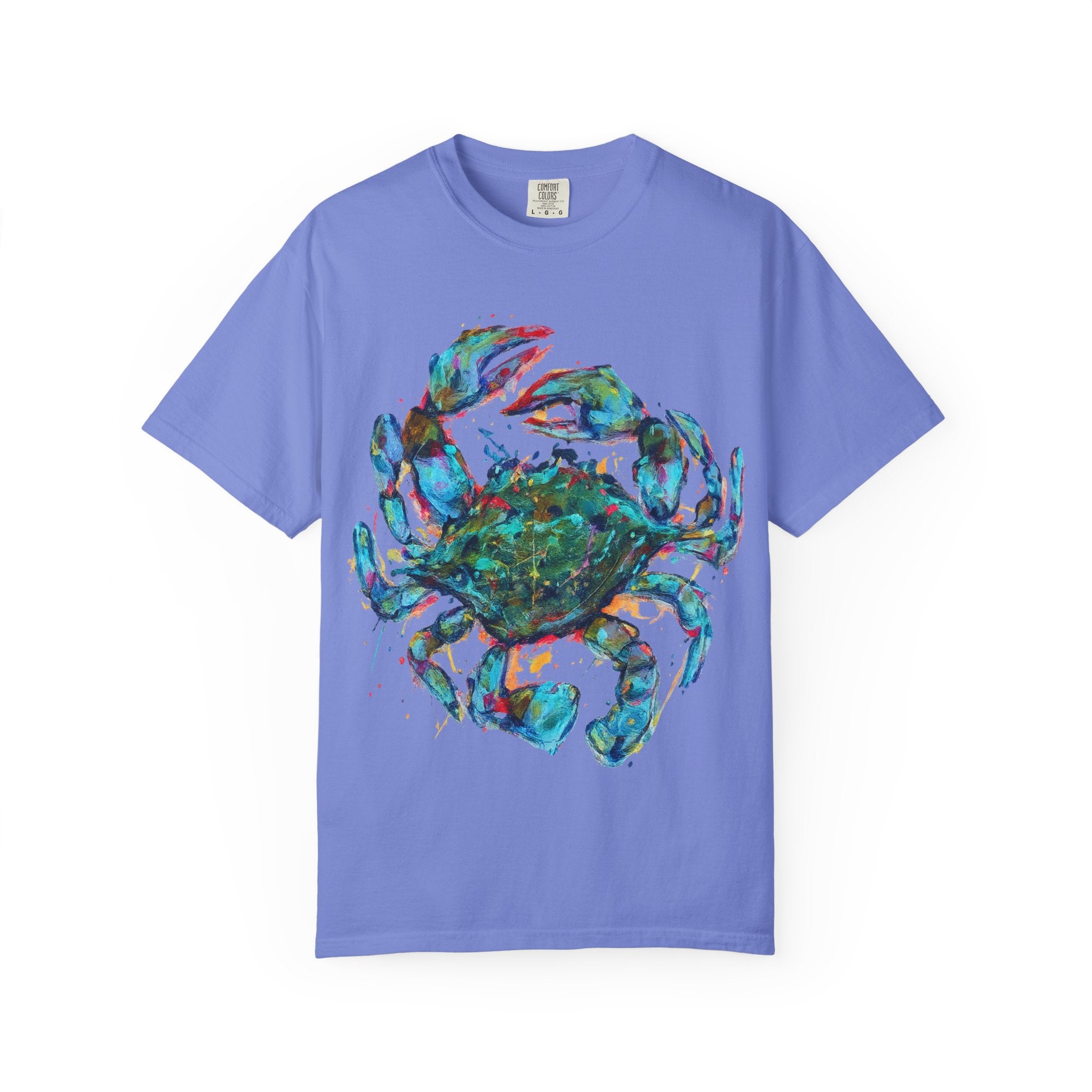 Blue Crab T-Shirt | Colorful Coastal Graphic Tee