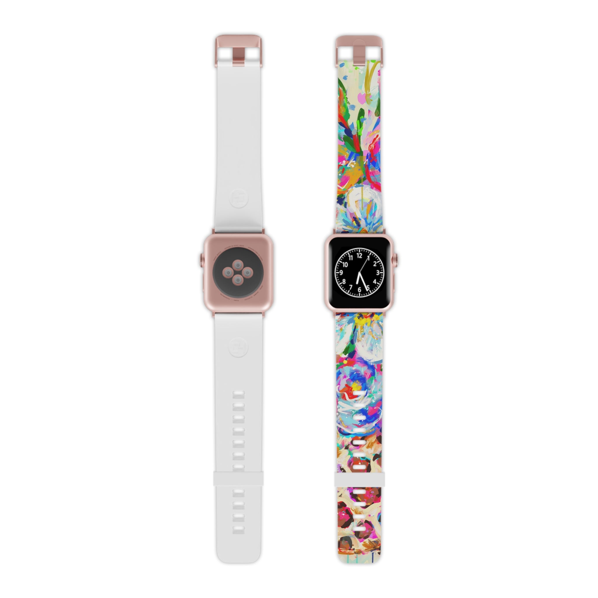 Floral Splash Apple Watch Band - Colorful Abstract Floral Print