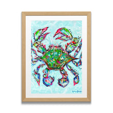 Load image into Gallery viewer, Blue Crab Reproduction Print