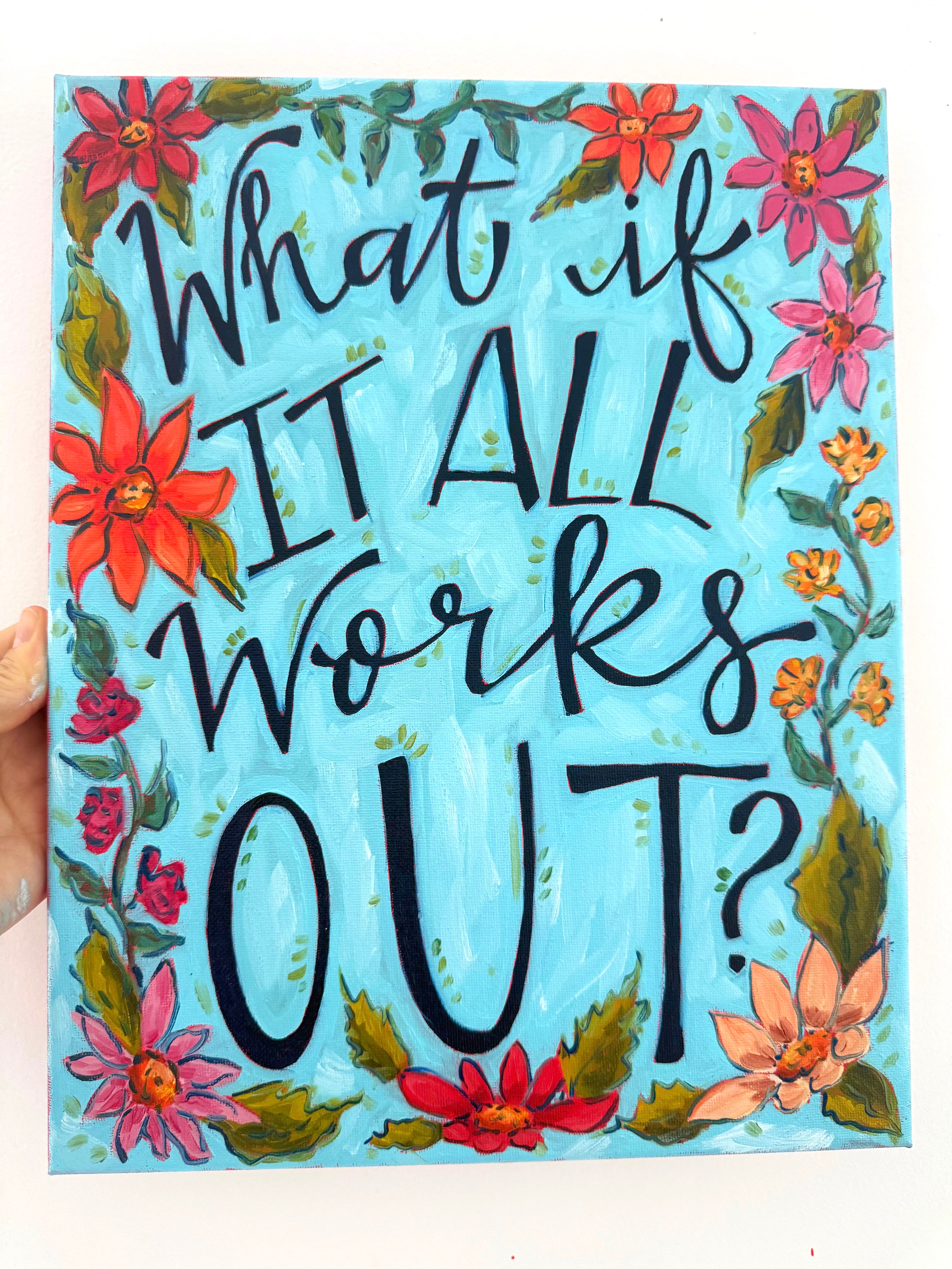 What If It All Works Out Original 11x14 Oil Painting On Canvas