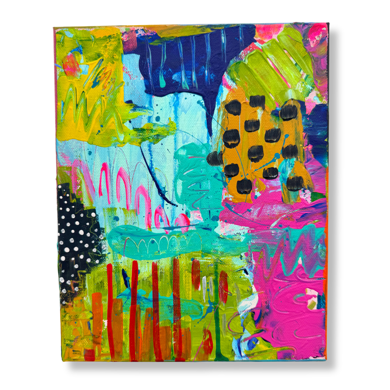 Good Noise - Original Abstract Painting 8x10 | Audra Style