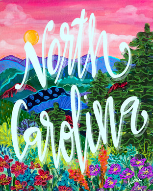 North Carolina Mountains Reproduction Print