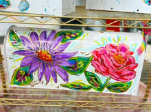 Load image into Gallery viewer, Hand Painted Colorful Floral Mailbox