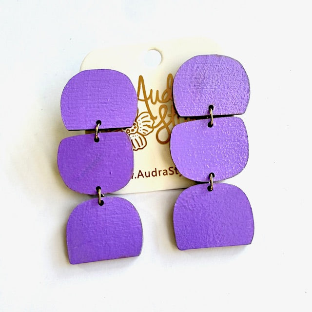 Triple Dangle Earrings - 16 Colors