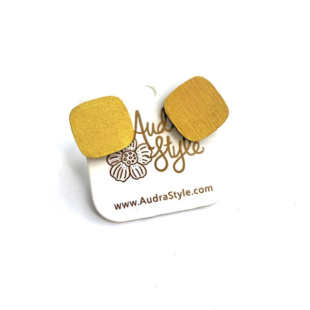 Rounded Square Stud - 16 Colors