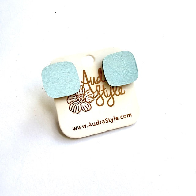 Rounded Square Stud - 16 Colors