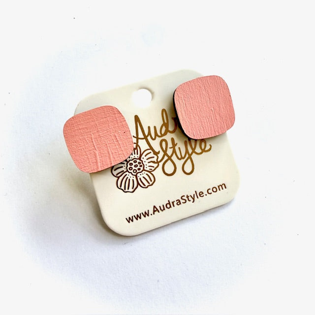 Rounded Square Stud - 16 Colors