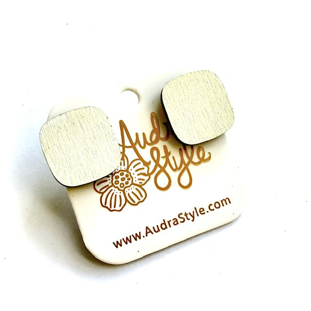 Rounded Square Stud - 16 Colors