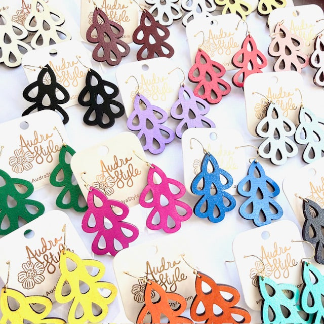 Loops Dangle Earrings - 16 Colors