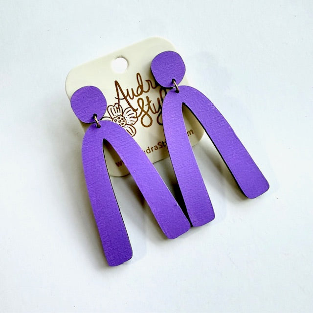 Arch Dangle Earrings - 16 Colors