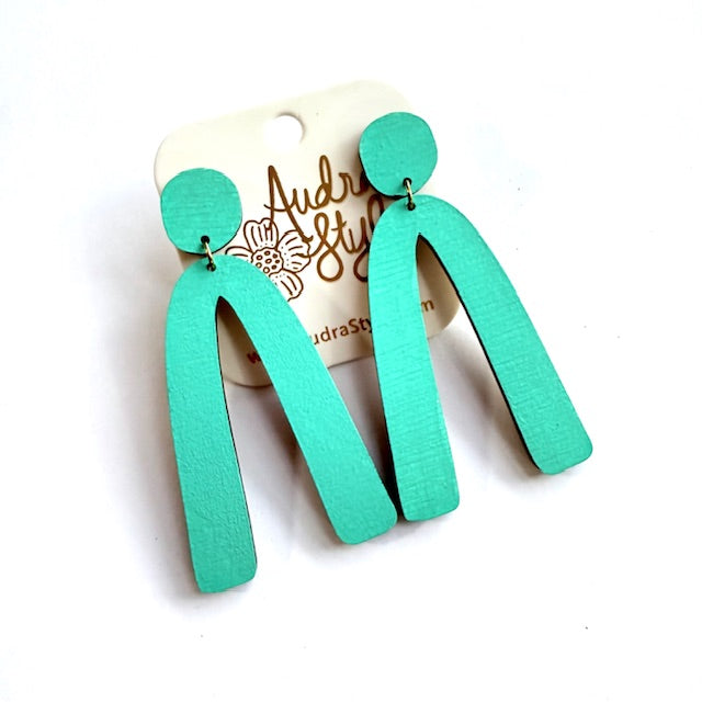 Arch Dangle Earrings - 16 Colors