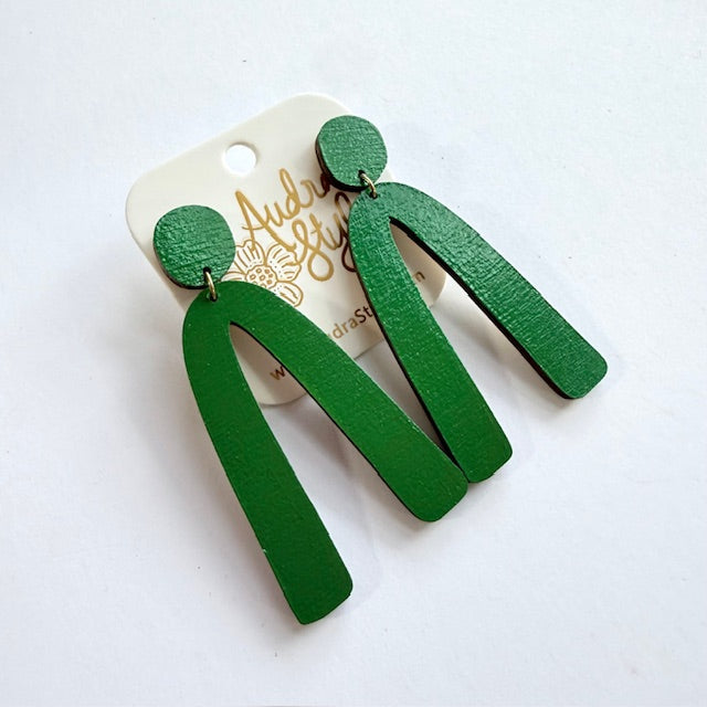 Arch Dangle Earrings - 16 Colors