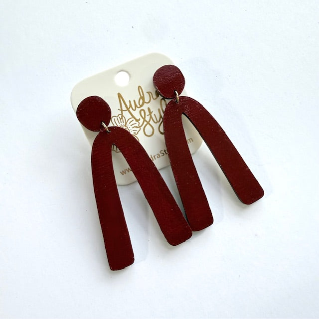 Arch Dangle Earrings - 16 Colors