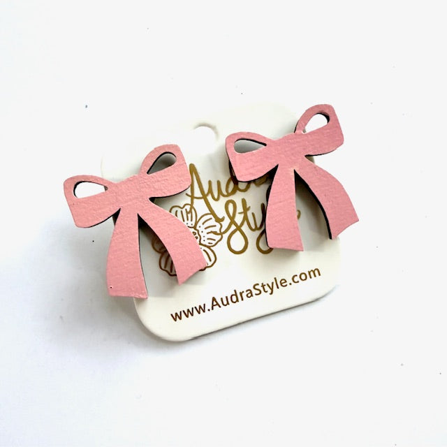 Bow Stud and Dangle Earrings