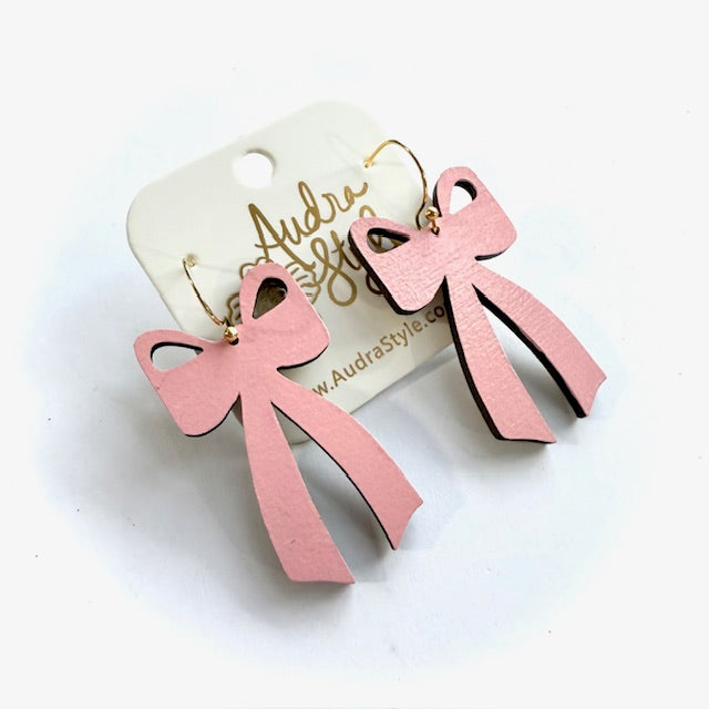 Bow Stud and Dangle Earrings