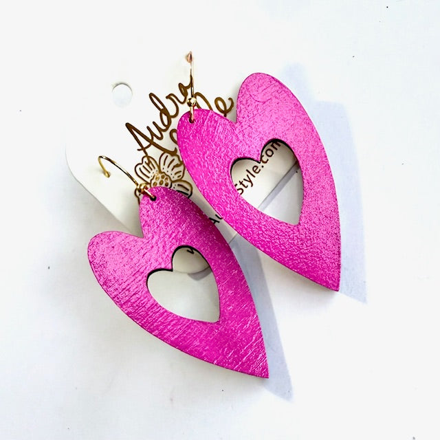 Heart Dangle Earrings