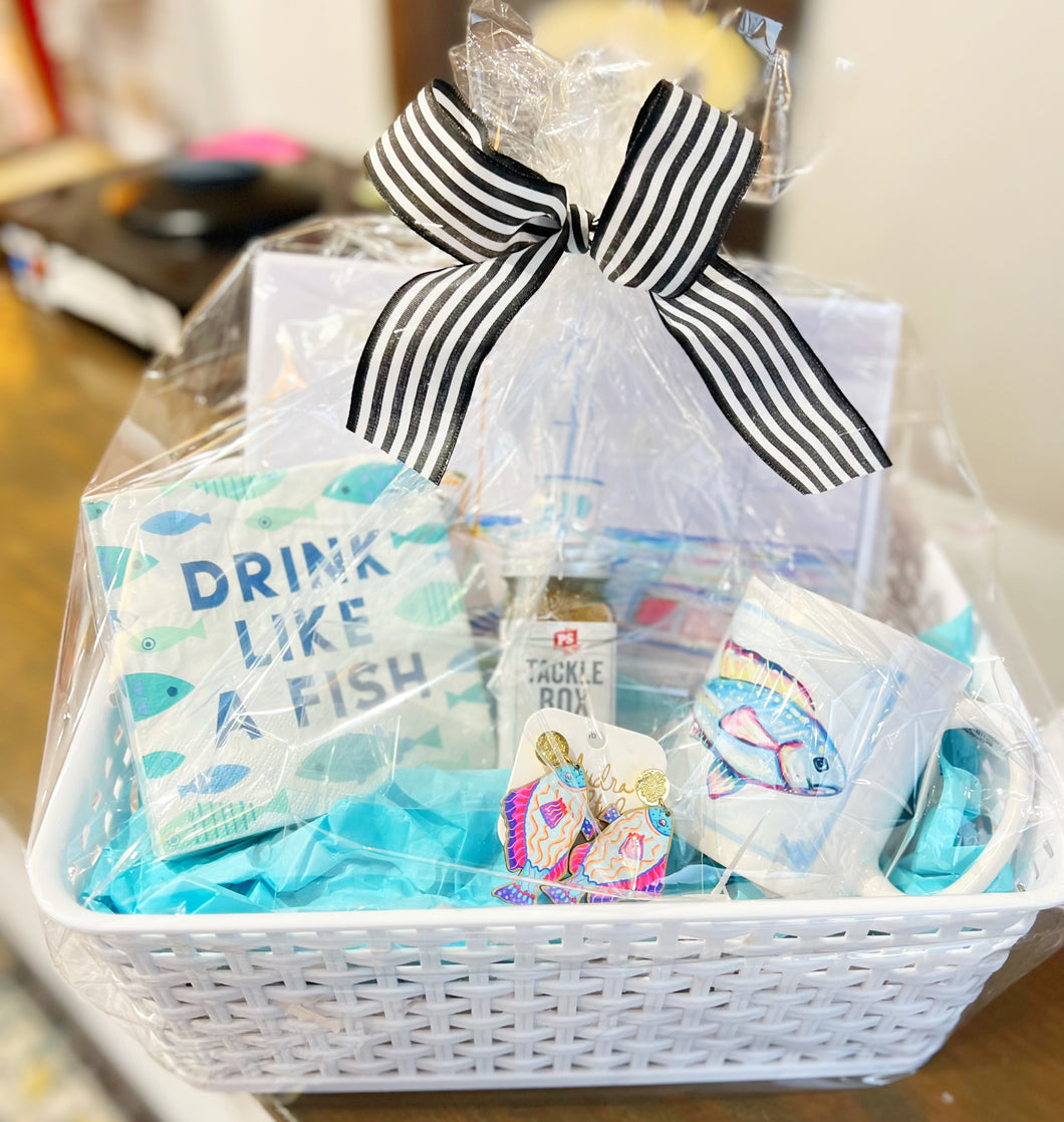 Fish Themed Gift Basket – Audra Style