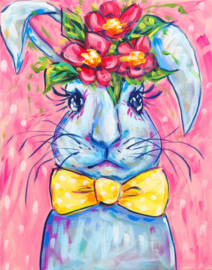 Bunny Yellow Bowtie Reproduction - Paper Print or Canvas
