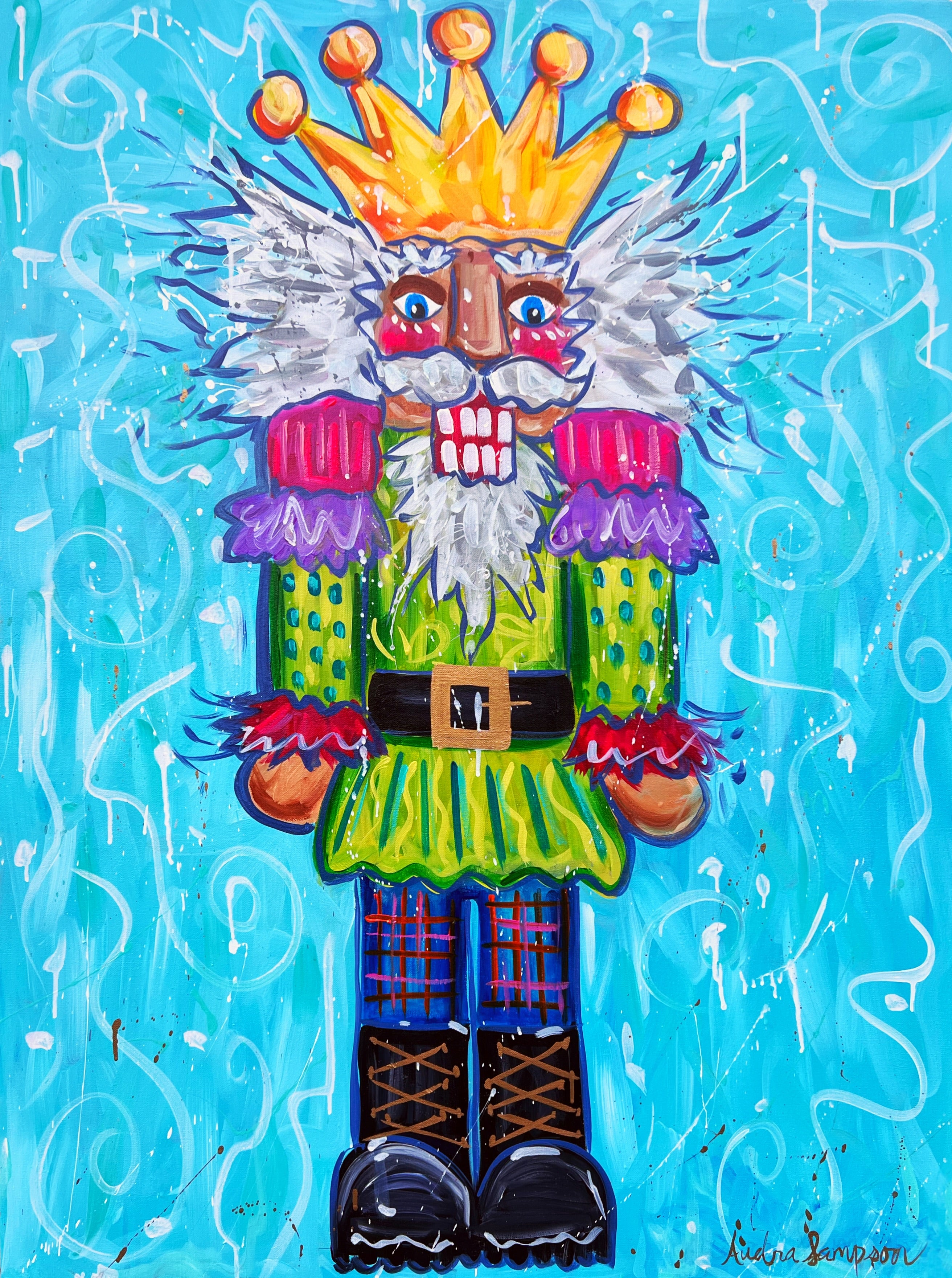 Nutcracker Original Painting on 30"x40" Canvas