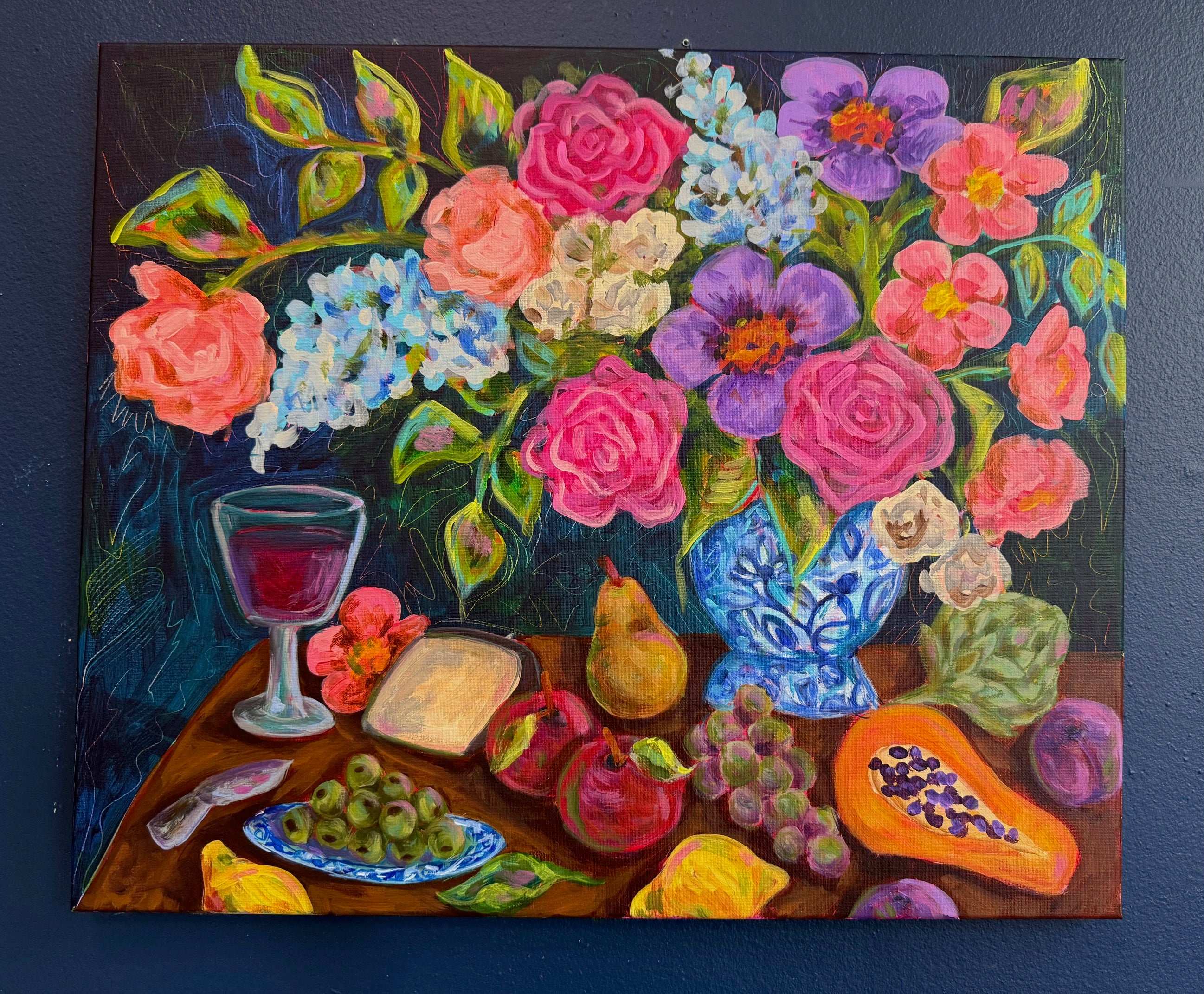 The Generous Table - Original Acrylic Painting 20x24 | Audra Style