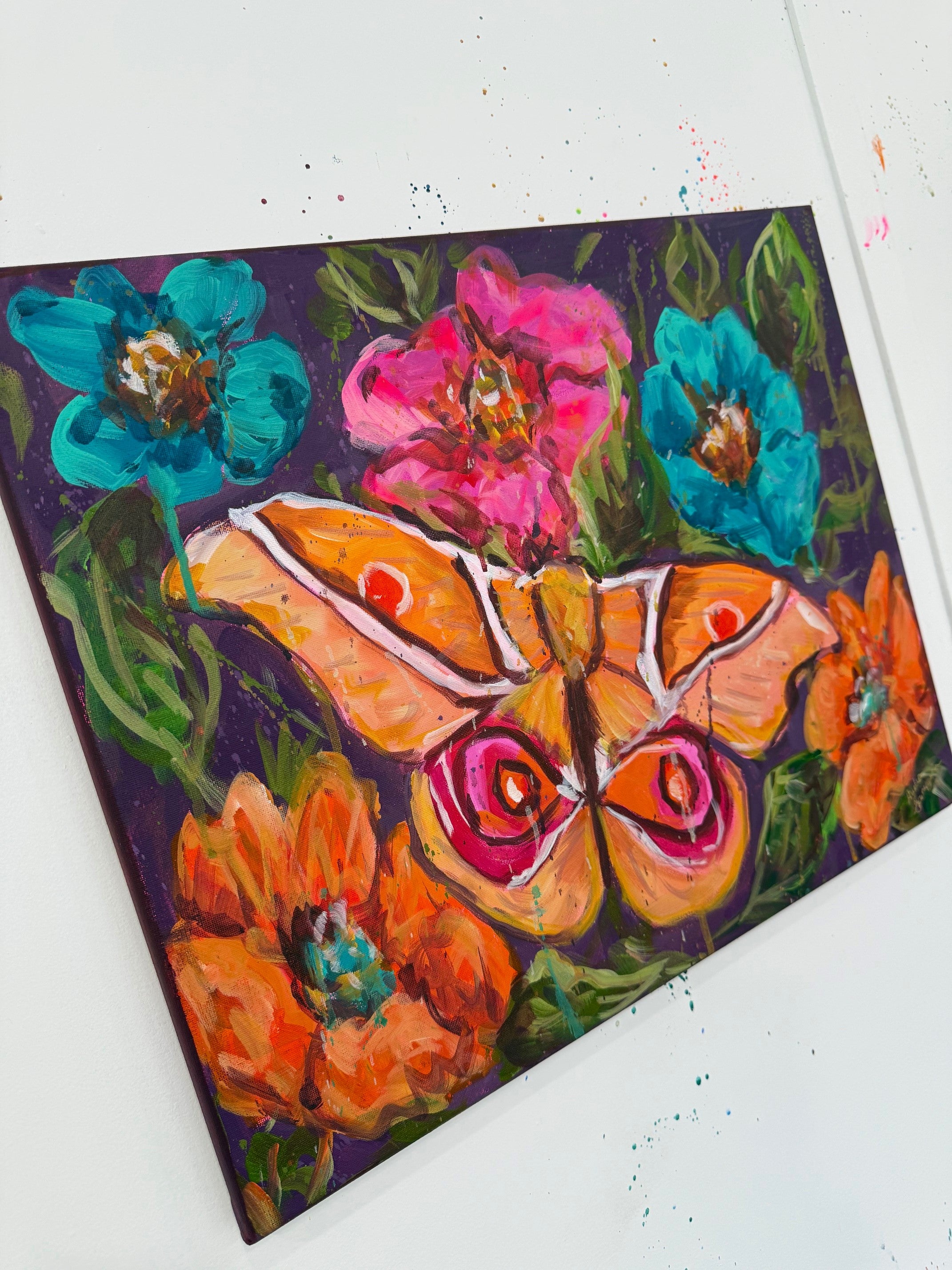 Porch Light Gospel | Original Moth Painting | Audra Style