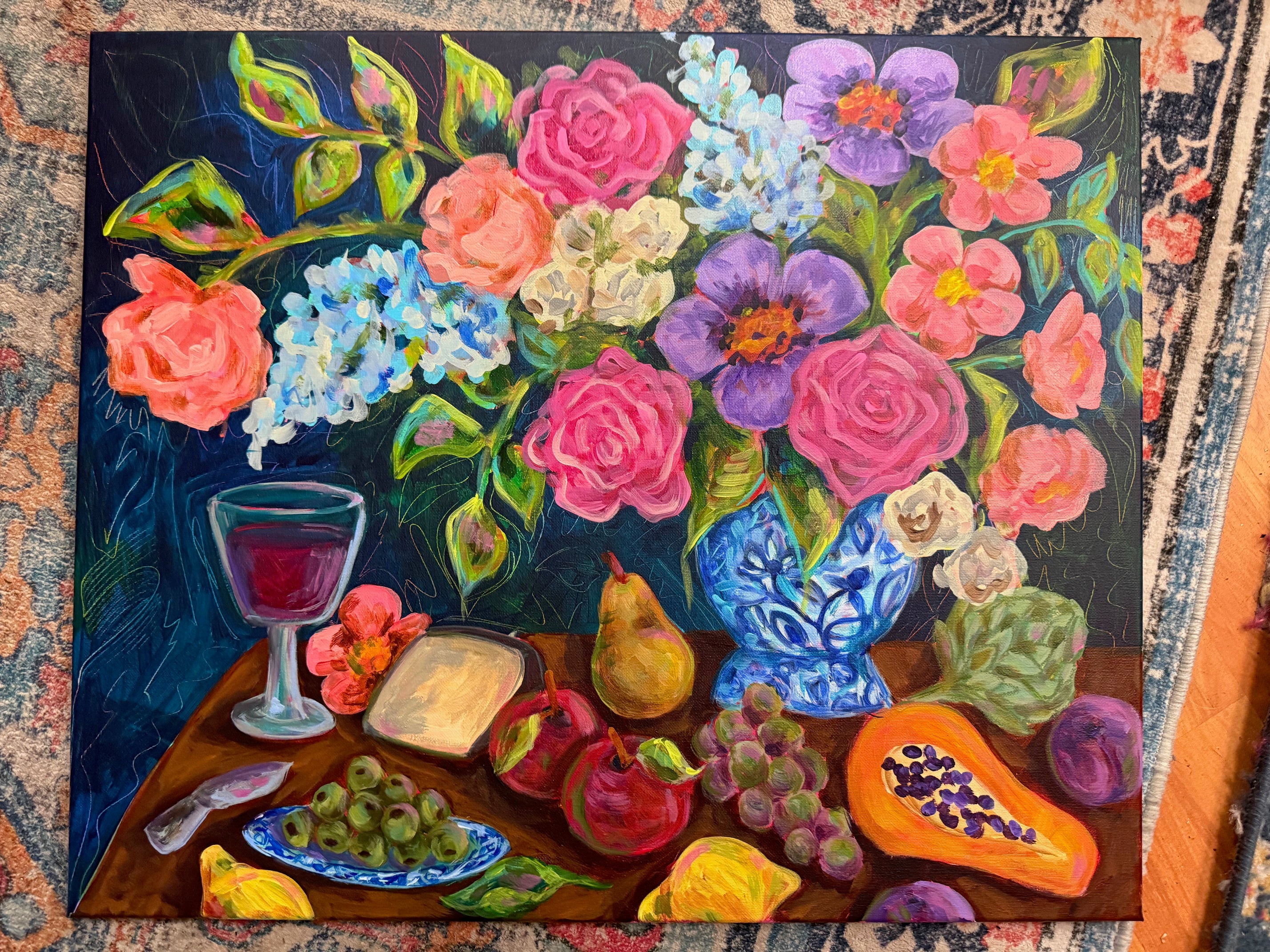 The Generous Table - Original Acrylic Painting 20x24 | Audra Style