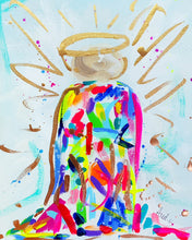 Load image into Gallery viewer, Rainbow Abstract Angel Reproduction Print