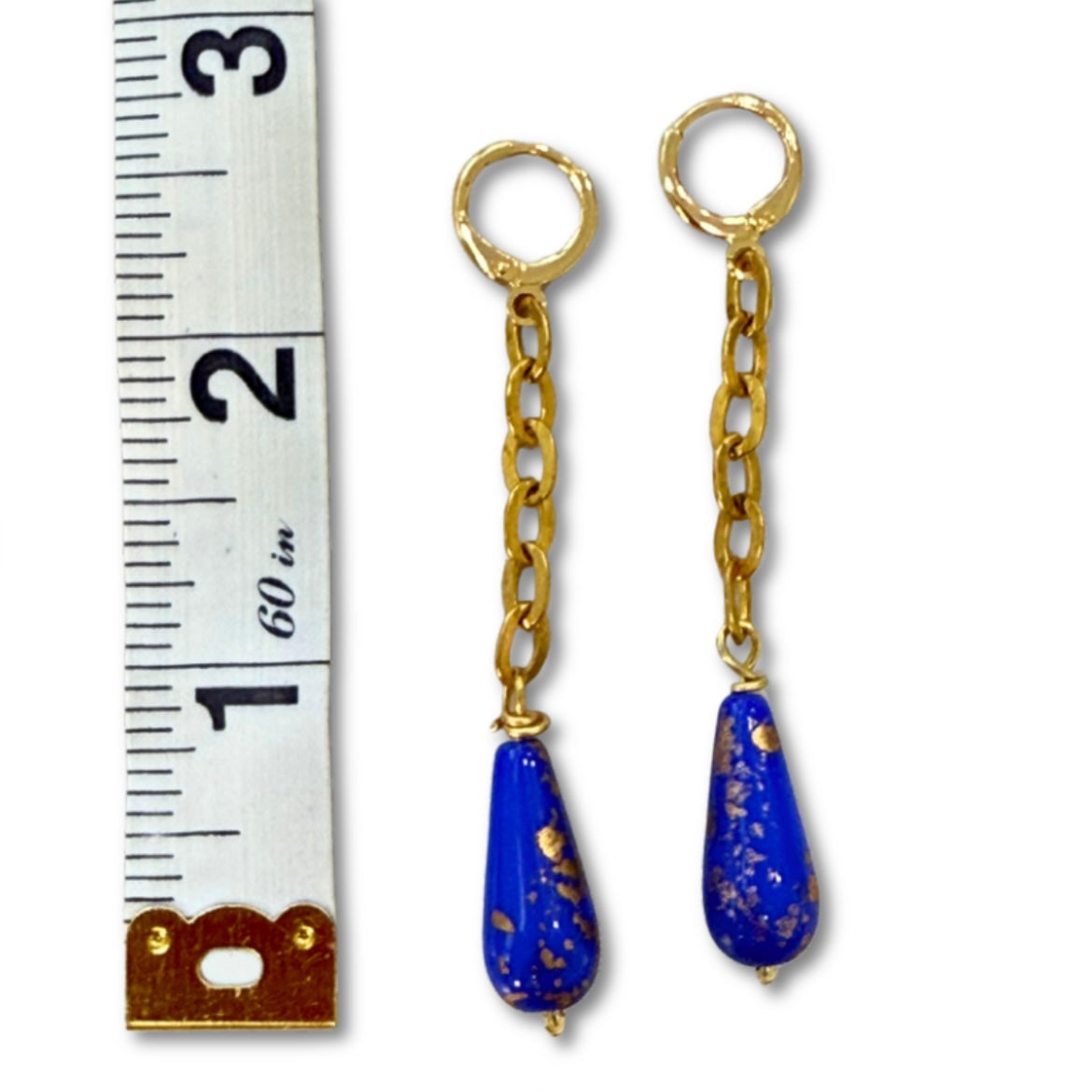 Beaded Dangle Earrings - Boho Drops Chain