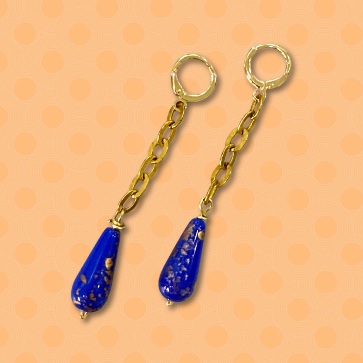 Beaded Dangle Earrings - Boho Drops Chain