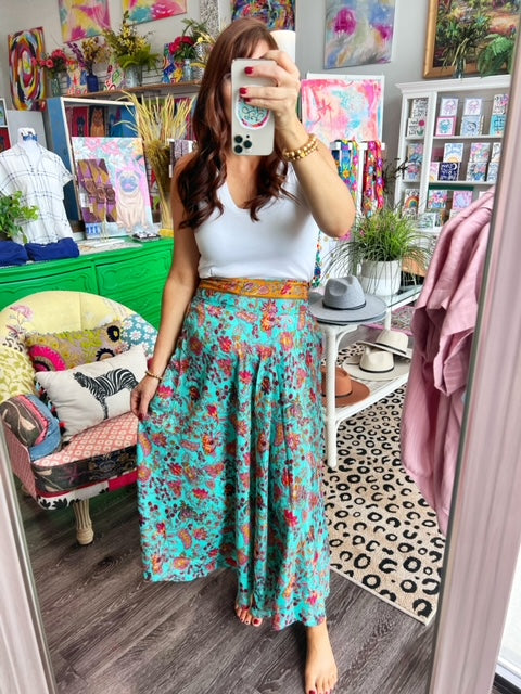 Floral Print Summer Skirt