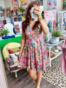 Short Sleeve Summer Mini Dress