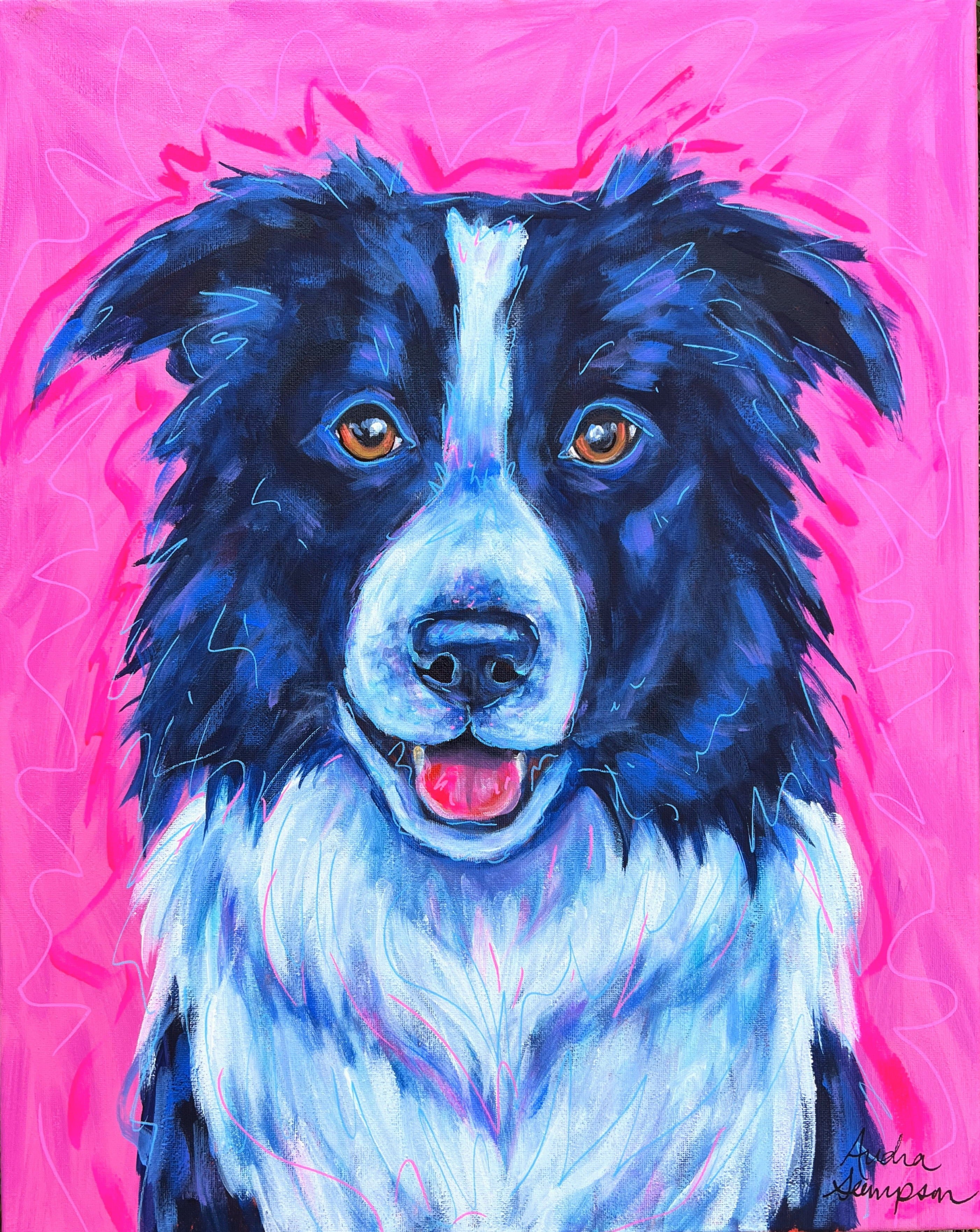 Border Collie Print