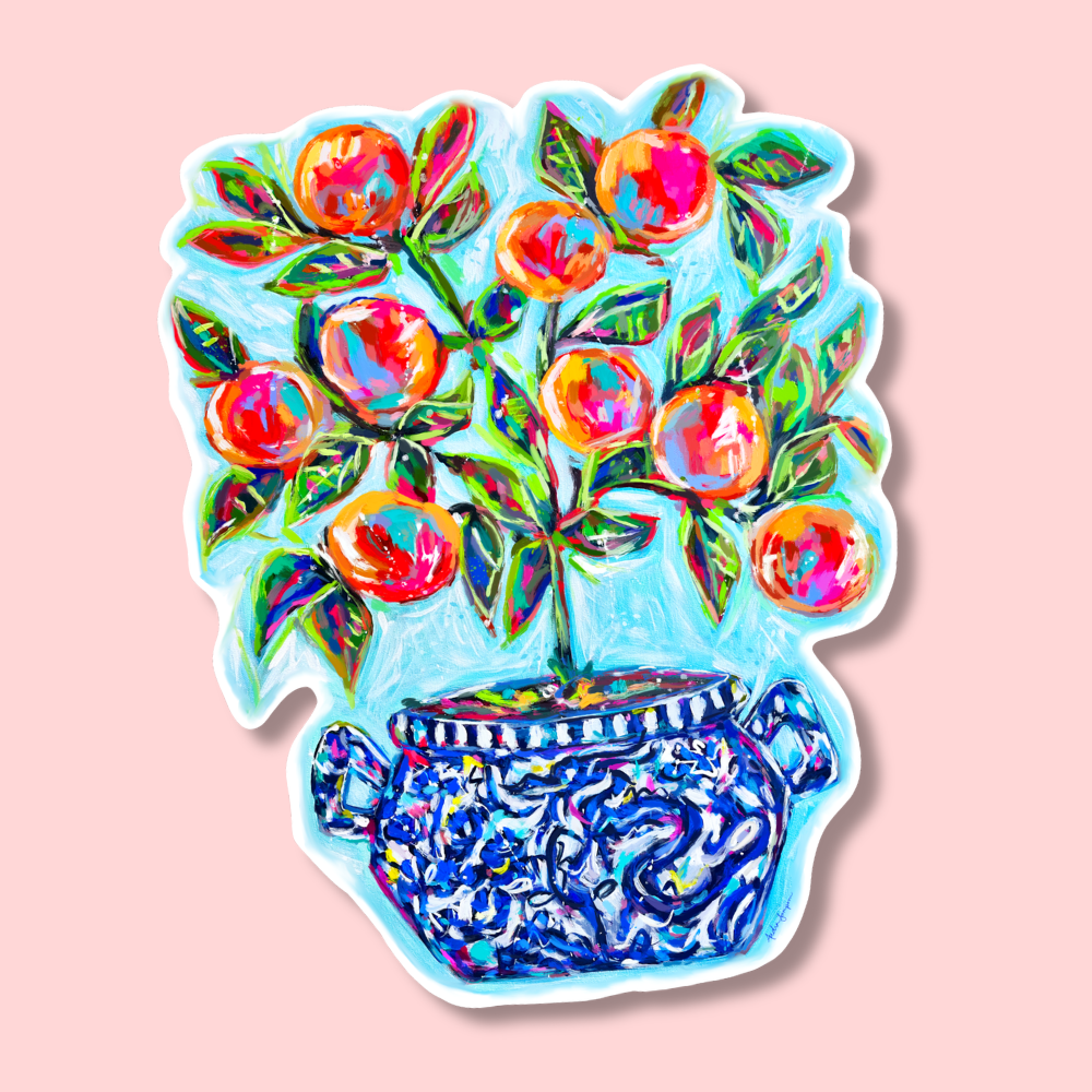 Orange Tree Sticker