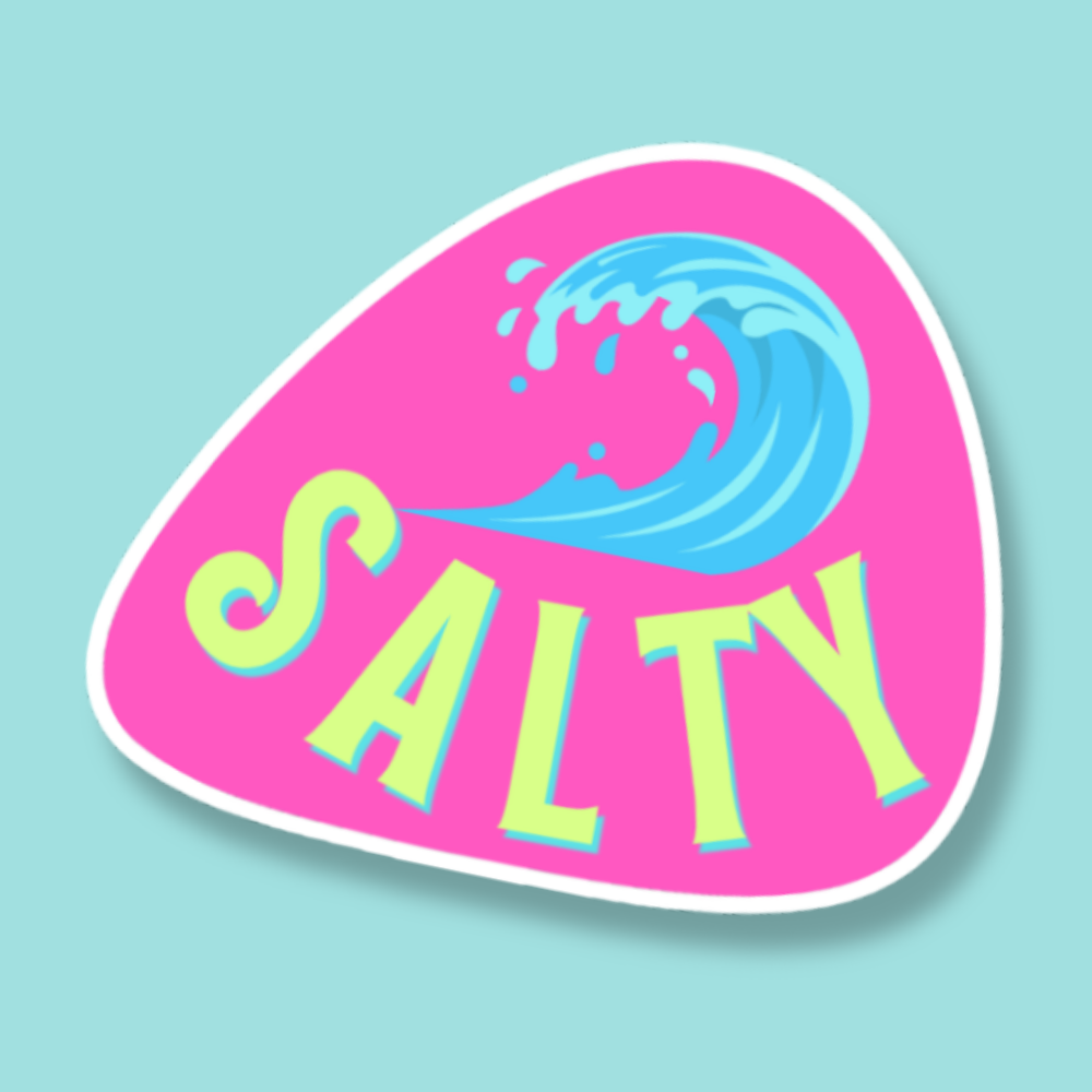 Salty Coastal Beach Sticker