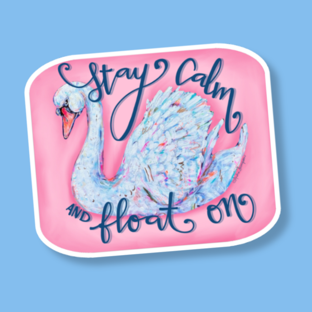 Keep Calm and Float On Sticker