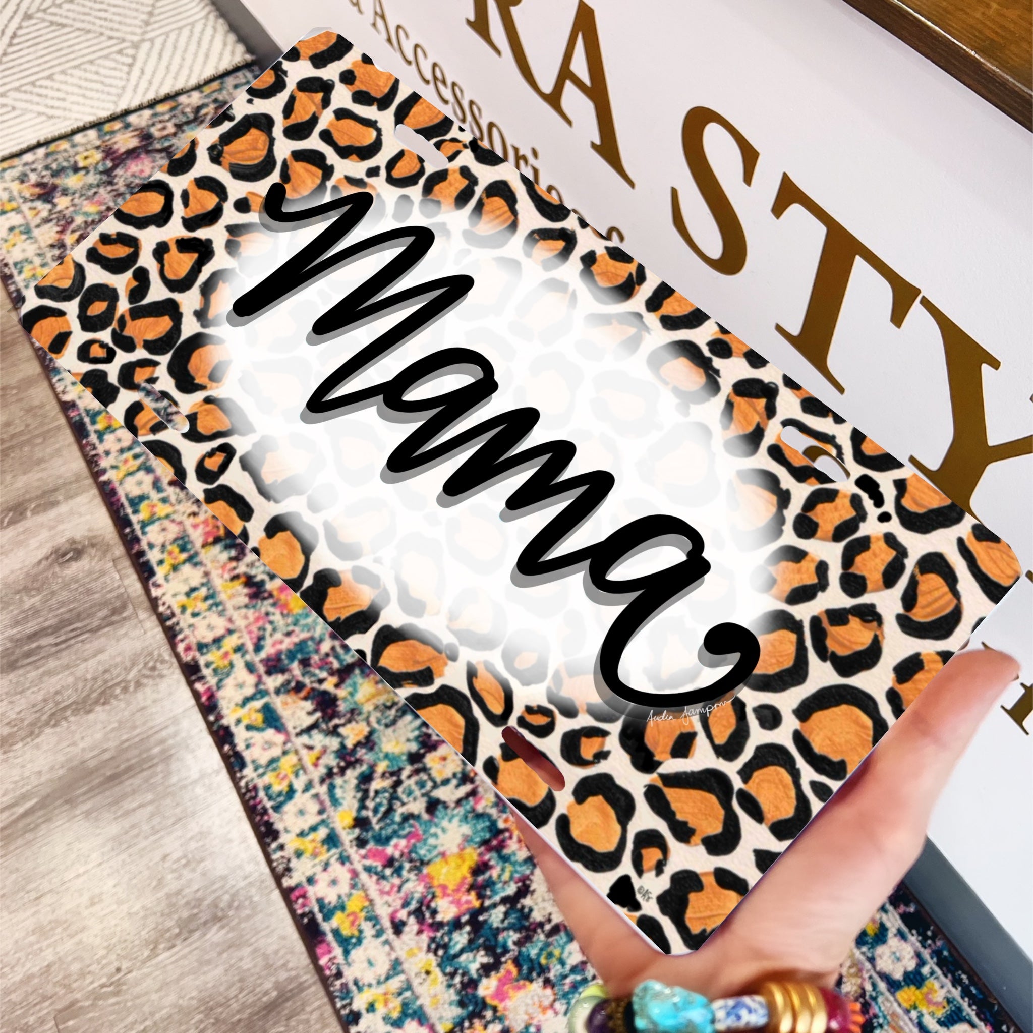 Mama Leopard License Plate