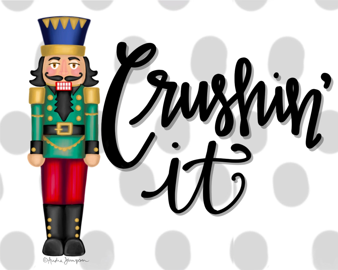 Christmas Canvas - Crushin' It Nutcracker