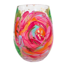 Load image into Gallery viewer, Flowers Stemless Wine Glass
